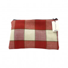 Νεσεσέρ Καλλυντικών "Ανοιχτό κόκκινο καρό" 