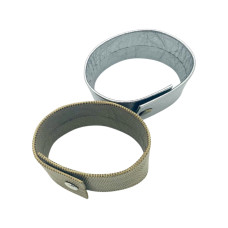 Δερμάτινα βραχιόλια "Ασημί & Χρυσαφί" (Σετ των 2)